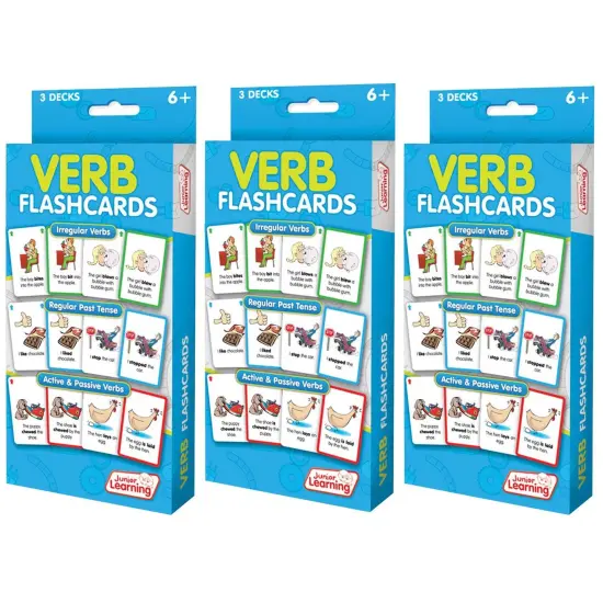 Verb Flashcards, 3 Sets Per Pack, 3 Packs {1}