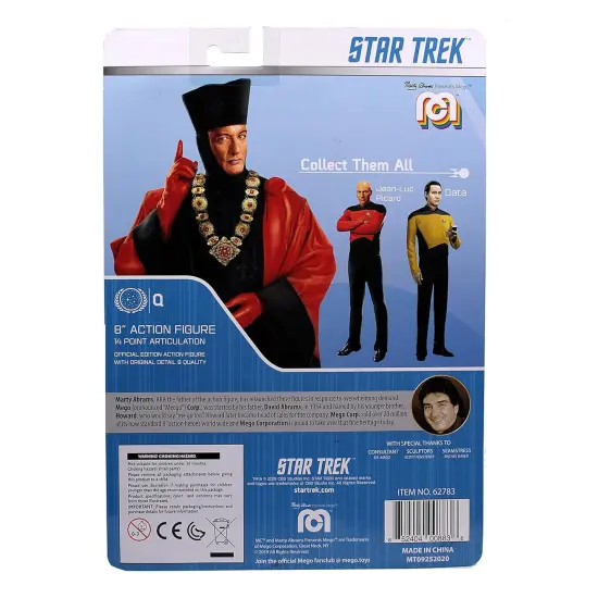 Mego Star Trek The Next Generation Q 8 Inch Action Figure {7}