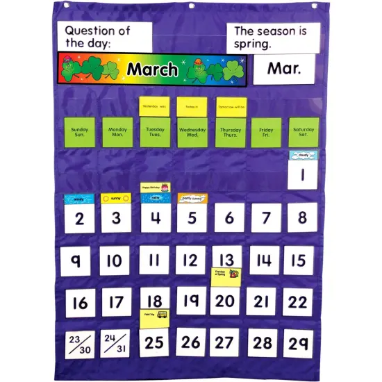 Complete Calendar and Weather Pocket Chart {1}