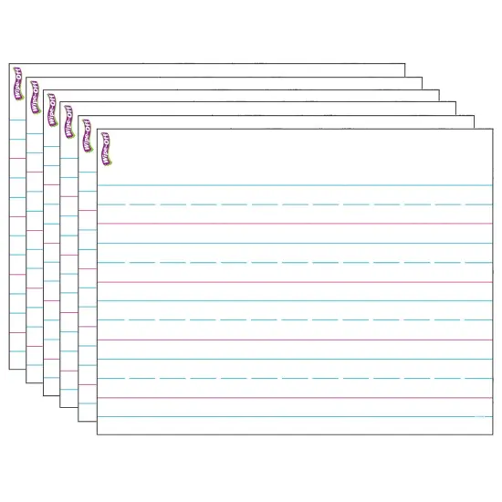 Handwriting Paper Wipe-Off&reg; Chart, 17" x 22", Pack of 6 {1}