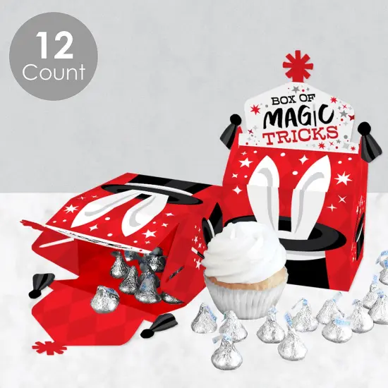 Big Dot of Happiness Ta-Da, Magic Show - Treat Box Party Favors - Magical Birthday Party Goodie Gable Boxes - Set of 12 {5}