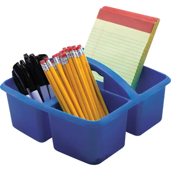 Blue Plastic Storage Caddy, Pack of 6 {4}