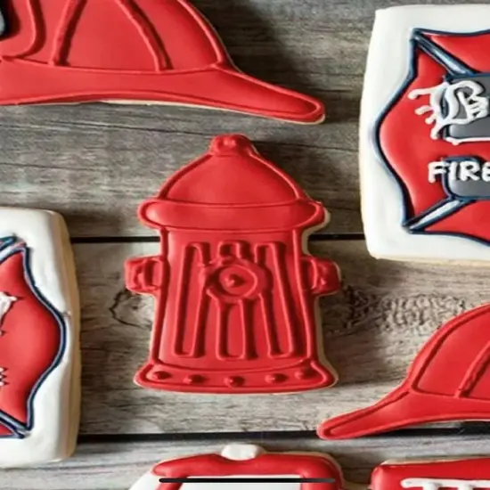 Ann Clark Fire Hydrant Firefighter Cookie Cutter {5}