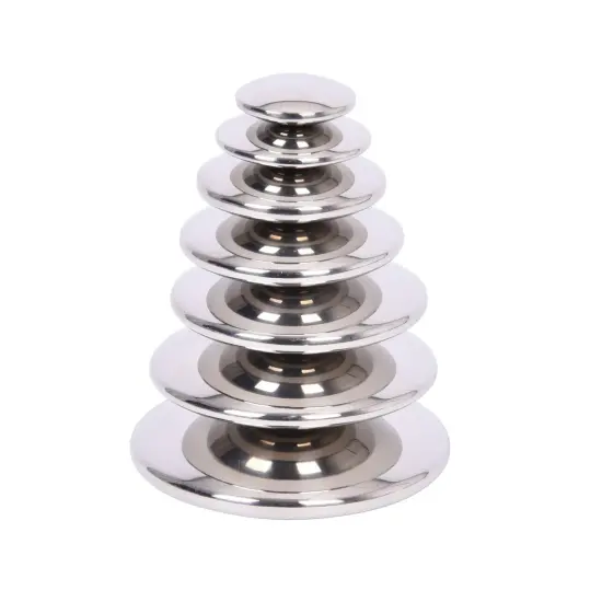 Sensory Reflective Silver Buttons - Set of 7 {1}