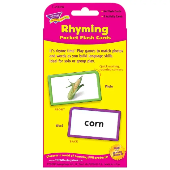 Rhyming Pocket Flash Cards, 6 Packs {3}