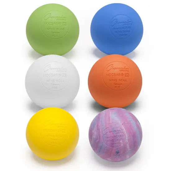 Official Lacrosse Ball Set, 6 Assorted Colors {1}