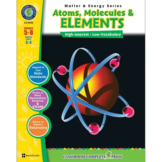 Atoms, Molecules & Elements Resource Book, Grades 5-8 {1}