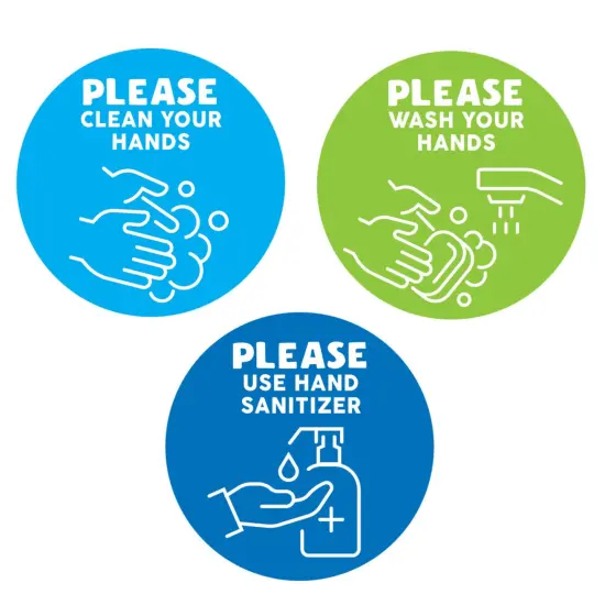Handwashing Reminder Decals, Set of 60 {1}