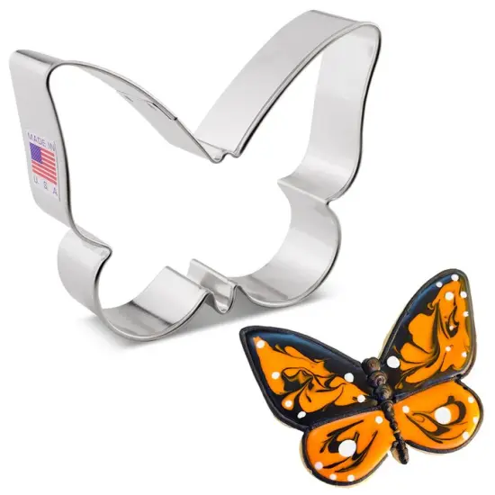 Ann Clark Cute Butterfly Cookie Cutter, 3" x 3.75" Big Wings {1}