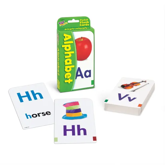 Alphabet Pocket Flash Cards, 6 Packs {3}
