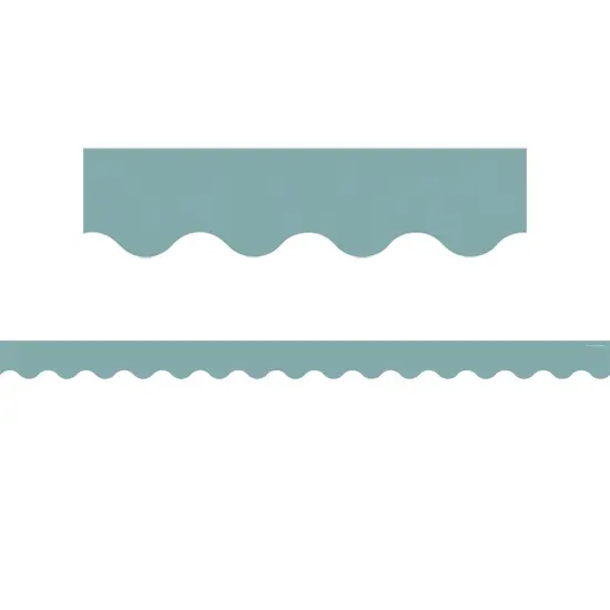 Calming Blue Scalloped Border Trim, 35 Feet Per Pack, 6 Packs {2}