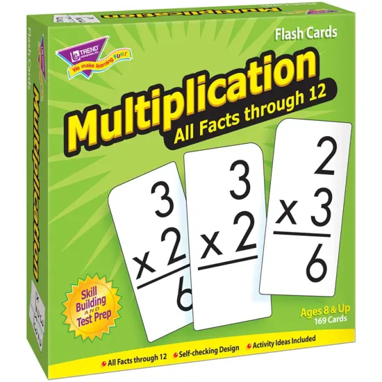 Multiplication 0-12 All Facts Skill Drill Flash Cards {1}