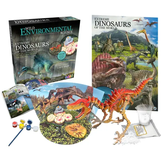 Extreme Dinosaurs of the World - For Ages 6+ - Create and Customize Models and Dioramas - Study the Most Extreme Dinosaurs {1}