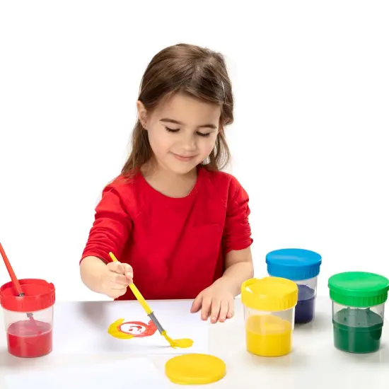 Spill-Proof Paint Cups, 4 Per Set, 3 Sets {3}