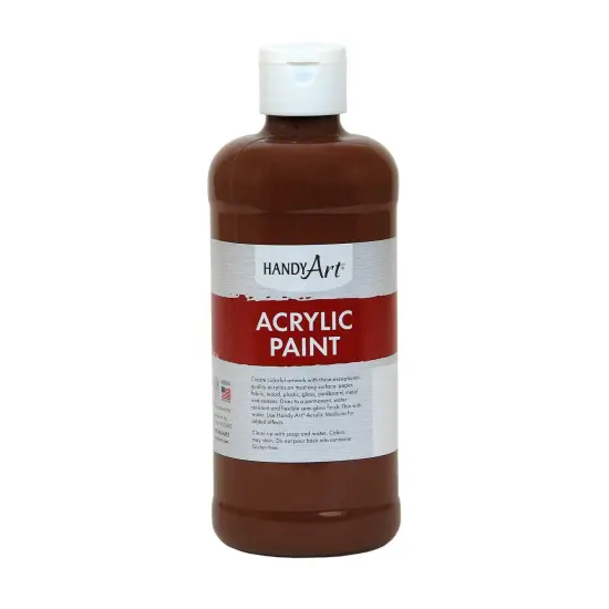 Acrylic Paint 16 oz, Burnt Sienna, Pack of 3 {2}
