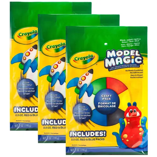 Model Magic Craft Pack, 6 Colors Per Pack, 3 Packs {1}