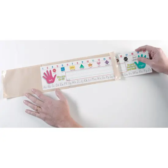 Clear View Self-Adhesive Extra Large Name Plate Pocket 5.75" x 21", Pack of 25 {2}