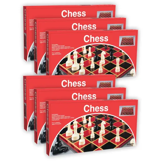 Chess Board Game, Pack of 6 {1}