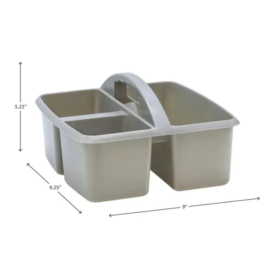 Gray Plastic Storage Caddy, Pack of 6 {5}