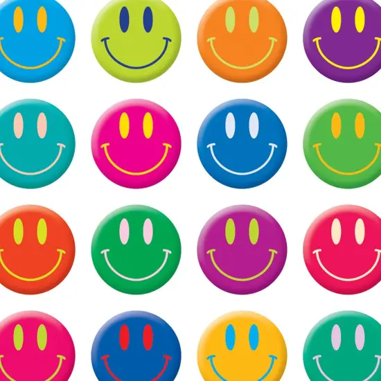Smiley Faces Stickers, 200 Per Pack, 12 Packs {2}