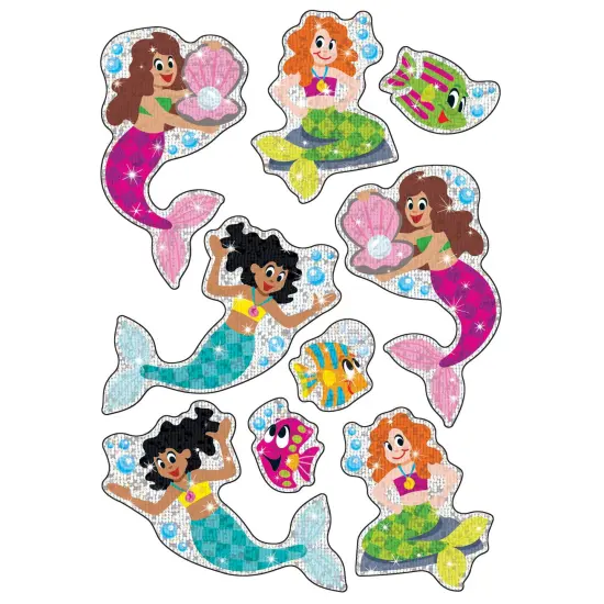 Mermaids & Friends Sparkle Stickers&reg;, 18 Per Pack, 6 Packs {3}