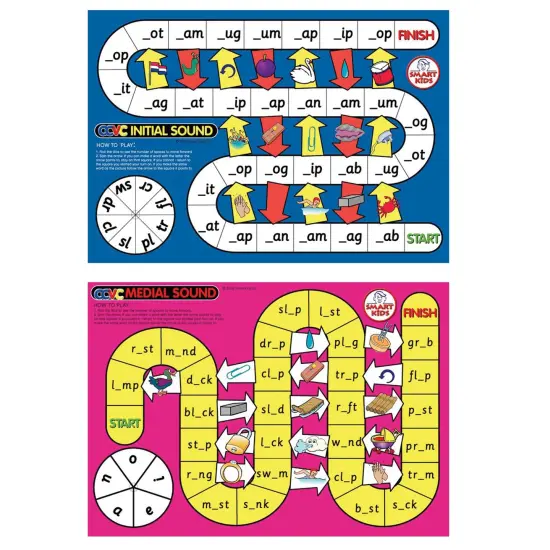 CVC Spelling Board Game {3}