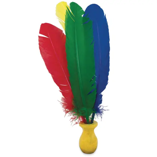 Quill Feathers, Assorted Colors, 12", 24 Per Pack, 3 Packs {2}
