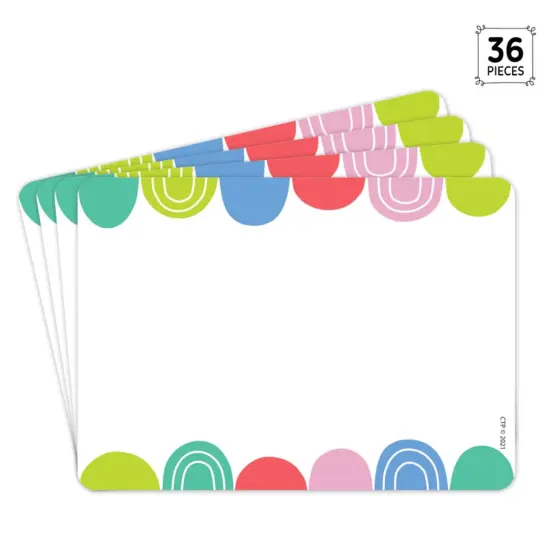 Rainbow Drops Labels, 3-1/2" x 2-1/2", 36 Per Pack, 6 Packs {3}