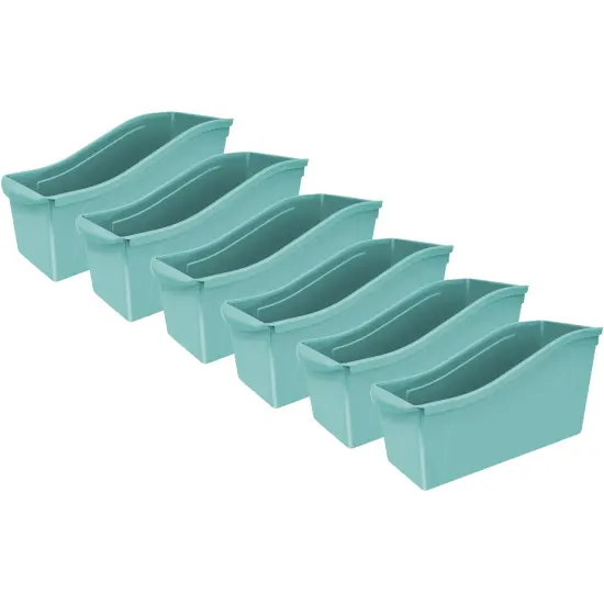 Large Book Bin, Teal, Pack of 6 {1}