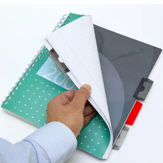 Metallic Green Letter Sized Subject Divider Notebook - Pack 3 {4}