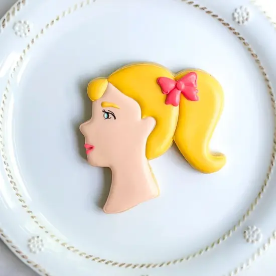 Ann Clark Barbie Doll Head Cookie Cutter 4" {2}