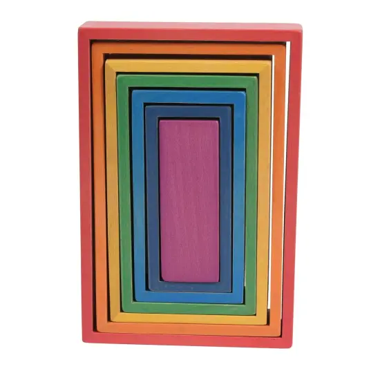 Wooden Rainbow Architect Rectangles - Set of 7 {2}