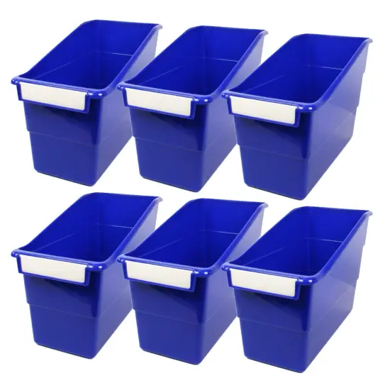 Tattle&reg; Shelf File, Blue, Pack of 6 {1}