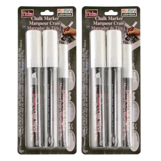 Bistro Chalk Marker Combo Set, 3 Per Set, 2 Sets {1}