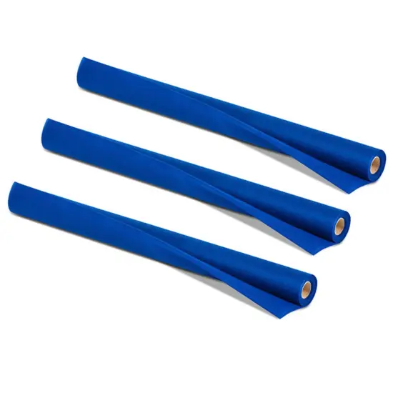 Art & Decoration Fabric Roll, 24" x 18', Dark Blue, 3 Rolls {1}