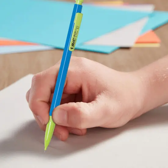 BIC Ecolutions Mechanical Pencils with Erasers, With Colorful Barrel, Medium Point (0.7mm), 48-Count Pack, Mechanical Pencils Made from 81% Recycled Plastic Excluding Leads and Erasers {3}