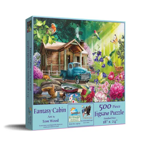 Sunsout Fantasy Cabin 500 pc Jigsaw Puzzle 29729 {2}