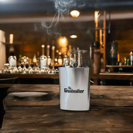 8oz The Grandmother Stainless Steel Flask {5}