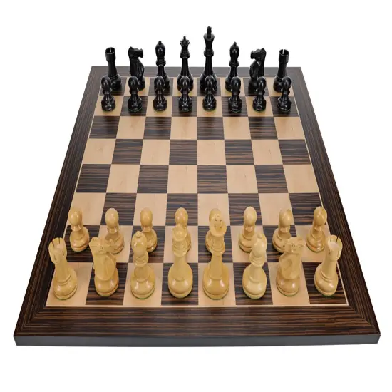 Bobby Fischer Ultimate Chess Set with Wooden Board 20.75 in., 3.75 in. King {3}