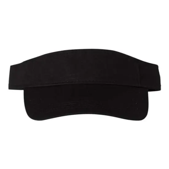 Valucap&reg; Bio-Washed Visor Black {1}