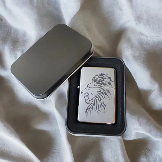 Lighter - Lion CHROME {4}