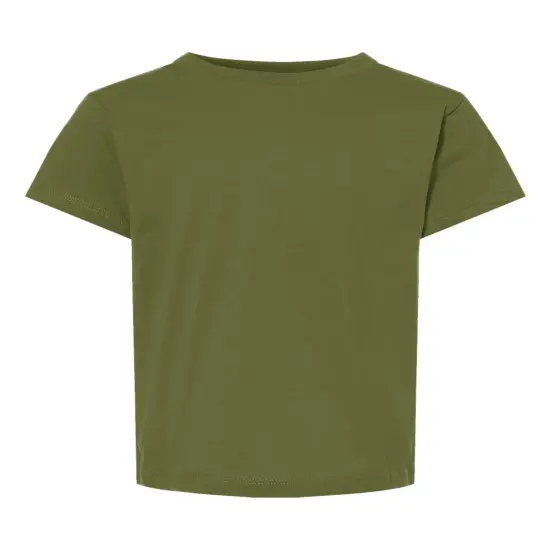 BELLA + CANVAS&reg; Toddler Jersey Crew Neck Shot Sleeve T-Shirt Olive {1}