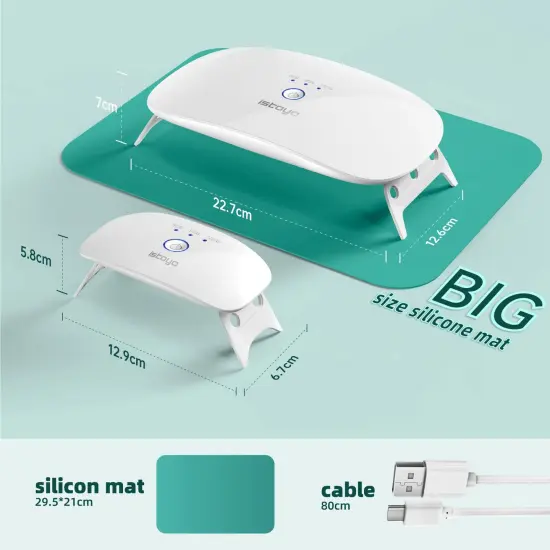 2 Pieces UV Light for Resin, Large Size Dual Wavelength UV Resin Light and Portable UV Lamp for Resin Curing, UV Resin Kit, Resin Supplies for UV Resin, Jewelry Making, DIY Craft {1}