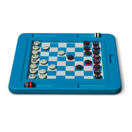 Swim Central Floating Checkers and Backgammon Magnetic Swimming Pool Board Game Combo - 20" Blue {6}