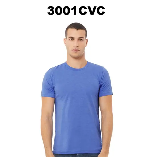 BELLA + CANVAS&reg; Short Sleeve CVC Jersey T-Shirt Unisex Crew Neck, Soft Cotton Blend Magenta {3}