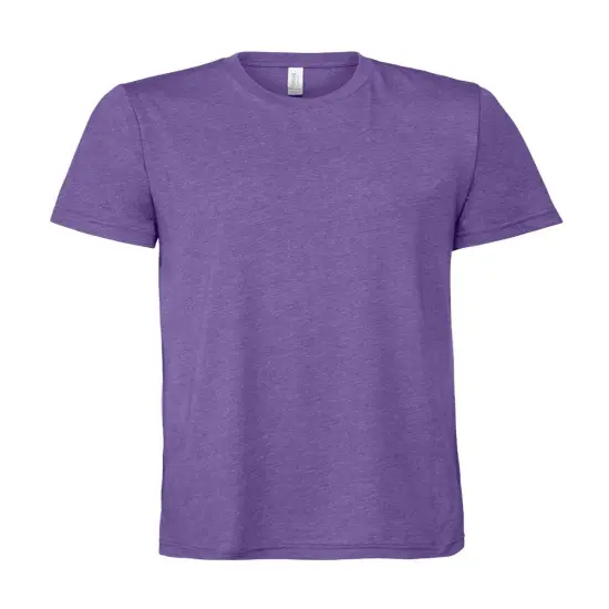 BELLA + CANVAS&reg; Short Sleeve CVC Jersey T-Shirt Unisex Crew Neck, Soft Cotton Blend Heather Lapis {1}