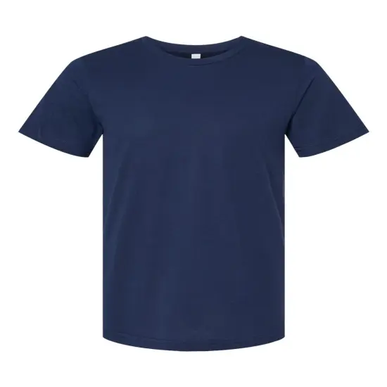 BELLA + CANVAS - Crewneck Short Sleeve CVC Jersey Tee Navy Blend {1}