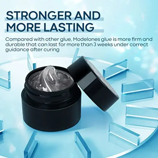 4 Pieces Set Rhinestone Glue for Nail, No Wipe Nail Gem Glue, Super Strong Adhesive Glue Gel with Nail Charms & Dual-Use Nail Brush for Nail Rhinestones/Nail Jewelry/Nail Diamonds {3}