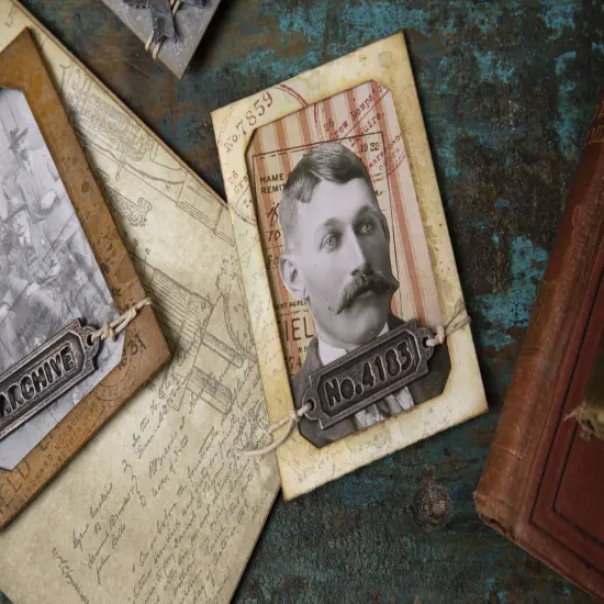 Sizzix Thinlits Dies By Tim Holtz 13/Pkg-Vintage Labels {4}