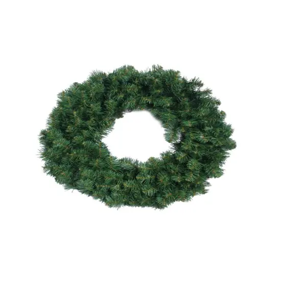 24" Lit Northern Spruce Wreath (500 Lights) with 200 Tips - Set of 12, Elegant Holiday Decor, Ideal for Christmas Displays & Arrangements - Perfect for Home, Office - 2024 Christmas Collection, Floral Home by Artificial Flowers {1}